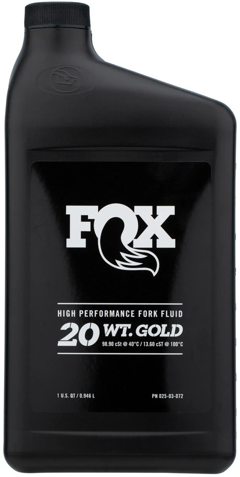 Fox Racing Shox Suspension Fluid Gold 20 WT 1 Fox Racing Shox Suspension Fluid Gold 20 WT