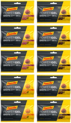 Powerbar PowerGel Shots Fruchtgummis - 10 Beutel -Fahrradausrüstung 366190
